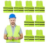 JRSHIRLEYLTD 8 giubbotti di sicurezza per auto, giubbotti di sicurezza per auto, giubbotto riflettente a 360° per automobilisti e lavoratori