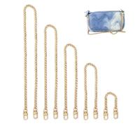 JRSHIRLEYLTD Catena tascabile, 5 pezzi, catena in metallo, tracolla dorata, per borsa, borsa da sera, borsa (oro)