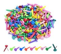 JRSHIRLEYLTD Mollette per modello, in metallo, 150 pezzi, con testa circolare, leggere e riutilizzabili, per scuola, ufficio, carta, artigianato, fai da te
