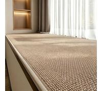 JRSIUNH Tappeto Davanzale Tessuto, Protezione Davanzale AntiGraffio | Tessuto Resistente All’usura, Base Antiscivolo, for Finestre A Vetrata, Panchine(Beige,240x80cm,2.5cm)