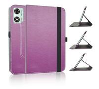 JRTAL Custodia Pelle Girevole 360° per OUKITEL OT8, DOOGEE U11/U11 Pro, Blackview Tab 90 WiFi, Alldocube iPlay 60 Lite - 11" Tablet Viola