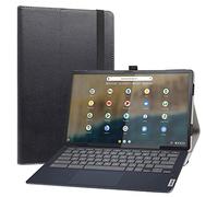 JRTAL Custodia per Lenovo Ideapad Duet 5 Chromebook, PU Pelle Slim Flip Case Cover Protettiva Pieghevole Stand per 13.3" Lenovo Ideapad Duet 5 Chromebook Tablet - Nero