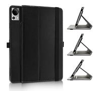JRTAL PU Caso Pelle Girevole 360°Rotante Cover Case per DOOGEE T30 Pro/DOOGEE T30 Ultra/DOOGEE T30s / DOOGEE T30se 11" Tablet(Non funzionerà per DOOGEE T30)- Nero