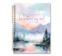 JRTW Christian Inspirational Notebook Journal, Motivational Prayer Scripture Journal, Psalm 23 Bible Verse Notebooks for Note Taking, Religious Christian Gifts for Women Spiral Notebook 5.5x8.3 Inch