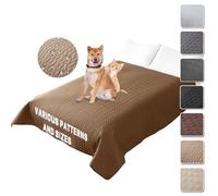 JRUI Coperta impermeabile per cani, 172 x 208 cm, robusta coperta per cani, antiscivolo, extra grande e lavabile, adatta per cani e gatti, colore marrone