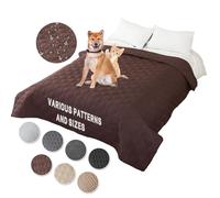JRUI Coperta impermeabile per cani, 260 x 208 cm, resistente tappetino per cani come protezione per il divano, extra grande e lavabile, coperta per cani e gatti, colore marrone scuro