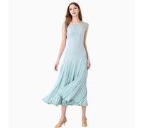 JRUIA Abiti da Ballo da Sala per Le Donne Moderna Latina Elastica Prestazioni di Ballo del Valzer Costumi da Ballo Liscio Standard,Verde,XXL