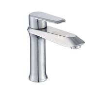 JRUIA Rubinetto Monoforo per Bagno, Miscelatore per Bagno E Lavello, Rubinetto Monocomando per Cucina E Bagno, Erogazione di Acqua Calda E Fredda, Materiale in Ottone in Stile Moderno