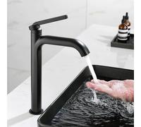 JRUIA Rubinetto per Bagno Bianco Latte, Cartuccia in Ceramica Monoforo di Alta qualità, con Erogazione di Acqua Calda E Fredda, Miscelatore per Cucina, Moderno Materiale in Ottone,H