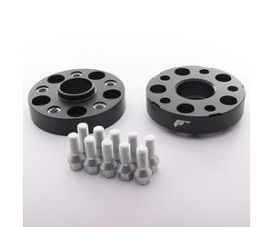 JRWA2 COPPIA SET ADATTATORI DISTANZIALI 30mm 5x112 mozzo 66.6 Nero M14x1.5