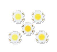 JRXFXEKW 5pcs High Lumen 3W 5W 7W 10W Ra≥80 LED COB Bridgelux Chip 20 * 20mm Light-Emitting Diode for DIY Spotlight Downlight Accessories(4000K Light,3W 300mA 5pcs)