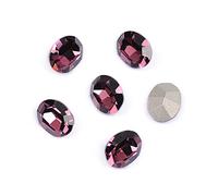 JRXFXEKW Ovale Fancy s Impostazione cucire su Rhines con artiglio Strass K9 a punta posteriore cristalli fai da te per la decorazione (colore: ametista, dimensioni: 6 x 8 mm/0,23 x 0,31 pollici 21