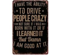 JRXFXEKW Professional Mind Bender Skill Claim Funny Metal Sign For Desk Den Wall-Art Amusing Coworker Present 8 X 12 inch
