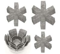 JRYGAC 12 Pezzi Proteggi Pentole e Salvapadelle, 26 35 38 cm Organizer Pentole e Padelle, Termoresistente Padelle Separatori per Pentole in Acciaio Inox, Ghisa, Ceramica (Grigio)