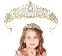 JRYGAC Corona Regina, Corona Principessa Bambina, Sposa Tiara Della Corona, Nozze Vestito la Principessa Sposa, Corona di Cristallo Tiara, Adatto per il Ballo di Nozze Delle Donne