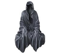 JRYGAC Halloween Statua del Mietitore Soprammobile, Statue da Giardino Esterno Sdecorazioni di Halloween, Statua della Misteriosa Veste Nera per Giardino, Tavolo Pranzo, Libreria