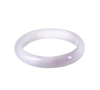 Jrysxc Bracciale rigido in giada per donna, bracciale Feng Shui, braccialetto portafortuna naturale, braccialetto rotondo in pietra di giada alla moda per donna, compleanno, matrimonio