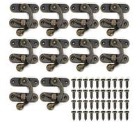 JRYXDS 10 Pezzi Antico Hasp, Antico Hasp Gancio,Hasp Antico Legno,Gancio A Scatto Hasp,Oro Scatola Di Legno Hasp,Antico Hasp,Bronzo Hasp,Hasp Gancio,Per Portagioie,Scatole Regalo,Scatola In Legno