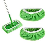JRYXDS 2 Pezzi Panni Riutilizzabili Per Swiffer Sweeper Mop, Cuffietta Microfibra Per Swiffer, Panni Cuscinetti Per Mocio In Microfibra Di Ricambio, Straccio Lavapavimenti Per Pavimenti Asciutti/Bagna