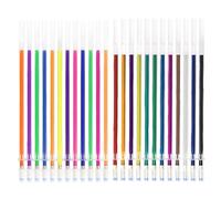 JRYXDS 24 Pezzi Ricariche Penne Ricariche Compatibili,Colorate Refill Penne, Punta Della Penna 0,8 Mm, Altezza 13 Cm,24 Colori