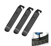 JRYXDS 3 Pcs Ruote Leva Bicicletta,Leva Della Ruota Della Bicicletta In Plastica,Per Pneumatici Portatili, Montaggio E Riparazione,Per Ripara Gomme Bici, Kit Pneumatici(Nero, 10.5 X 1.7 Cm)