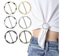 JRYXDS 6 Pcs Metallo Fibbia A Clip Per Maglietta Ebilla Anello Sciarpa Matrimonio Festa Moda