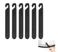 JRYXDS 6 Pcs Ruote Leva Bicicletta,Leva Della Ruota Della Bicicletta In Plastica,Per Pneumatici Portatili, Montaggio E Riparazione,Per Ripara Gomme Bici, Kit Pneumatici(Nero, 10.5 X 1.3 Cm)