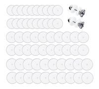 JRYXDS 60 Pezzi Dischetti Silicone Piercing 5/7/10 Mm Orecchini Trasparenti Orecchini In Silicone Con Dischi Perforati Dischetti Silicone Piercing Cheloidi
