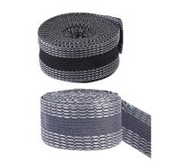 JRYXDS Nastro Adesivo con Orlo per Pantaloni, 2 Rotoli di Orlo, Striscia Autoadesiva per Pantaloni, Orlo Svelto Termoadesivo, Nastro Termoadesivo in Tessuto (Nero, Grigio), Adatto per Pantaloni