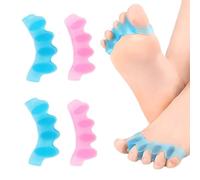 JRYXDS Separatore Dita Piede, 2 Paio Di Distanziatore Dita Piedi Per Dita Sovrapposte Per Il Sollievo Dal Dolore Dell’Alluce Valgo,Adatto Per Uomini E Donne Per Dita Storte, Distanziatori Dita Piedi