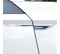 JRZCXGZX Emblema Badge per TIGUAN MK2, Adesivo con Emblema Distintivo, Stemmi Adesivi per Auto Lettere di Emblema dell'auto Auto Decorare,Silver Blue