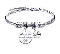 JRZDFXS Bracciale Donna Regalo Donna Regali per la moglie Fidanzata Sorella compagno di classe Mamma Amic Braccialetti Amicizia Ciondolo congrazie per esserci sempre regalo di laurea Natale (1)