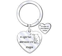 JRZDFXS Regali di natale Portachiavi Nonno Nonna Regalo Uomo Donna Portachiavi per Nonno Portachiavi Nonna dai Nipoti Portachiavi Nonna Personalizzato Portachiavi Nonna ti vogliamo bene (4)