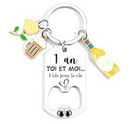 JRZDFXS Regalo di anniversario di matrimonio 1 anno 2 anni 3 anni 4 anni 5 6 7 anni 8 anni Regalo per anniversario di matrimonio o anniversario di coppia, 1 Anni, L