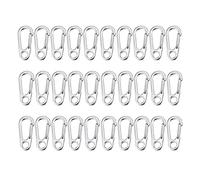 Jrzyhi 30 mini moschettoni a molla, chiusura a molla, moschettone, per arrampicata e arrampicata