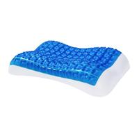 JS Ellie Cuscino massaggiante in gel per il collo, nucleo del cuscino in memory foam a rimbalzo lento, temperatura costante e fresca, allevia il dolore cervicale, favorisce un sonno profondo A