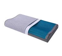 JS Ellie Cuscino massaggiante in gel per il collo, nucleo del cuscino in memory foam a rimbalzo lento, temperatura costante e fresca, allevia il dolore cervicale, favorisce un sonno profondo D