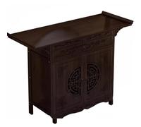 JS Ellie Tavolo d'altare indipendente con intagli di nuvole di buon auspicio e un mobile per la preghiera realizzato in bambù di alta montagna selezionato, può sopportare 100 kg B 100cm