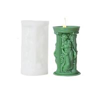 JS MOLD Stampo a forma di candela in silicone 3D antica dea greca stampo per candele, corpo in silicone, per la produzione di aromaterapia, candela, gesso (LZ-646)