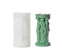 JS MOLD Stampo a forma di candela in silicone 3D antica dea greca stampo per candele, corpo in silicone, per la produzione di aromaterapia, candela, gesso (LZ-647)
