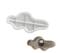 JS MOLD Stampo in silicone, supporto per candela, stampo in silicone, stampi per calcestruzzo, vassoio, stampo in resina epossidica, vassoio per decorazione domestica, artigianato (vassoio 03#)