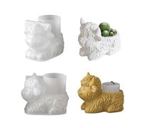 JS MOLD Stampo per candele in silicone 3D (stampo in cera siliconica), riutilizzabile e resistente al calore, candele profumate fai da te per cera di soia, cera d'api (B)