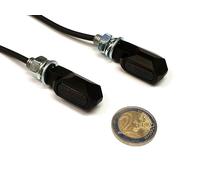 Js-Parts Mini Indicatori LED " Stealth I " per Harley Davidson, Contrassegno E