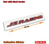 J's Racing JDM adesivo riflettente fustellato in vinile stile Giappone...