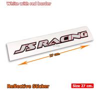 J's Racing JDM adesivo riflettente fustellato in vinile stile Giappone...