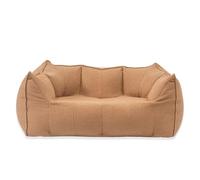 JS Space Moderni Poltrona a Sacco Divano Mini Sottovuoto da Interno Piccolo Divano compresso sottovuoto Divano 2 posti Piccolo Divano poltrone Sofa divani,Nessuna Installazione Richiesta Brown Double
