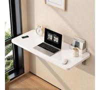 JS Space Scrivania Pieghevole a Muro per Piccoli Spazi - Tavolo a Scomparsa Salvaspazio per Ufficio, Cucina e Camera, Tavolo Ribaltabile per Lavoro, Studio, Laptop o Pasti 90 * 40cm/35 * 15in