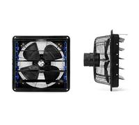 JS Space Ventilatore da Parete Industriale 1300 RPM con Serrande Automatiche e Motore in Rame, Estrattore d'Aria Potente per Garage, Officina, Magazzino e Serra 48.5cm/19in