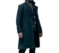 JS-Styled Trench da macellaio Billy, Nero - Cotone, 4XL