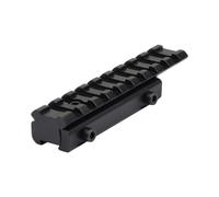 JS-TACTICAL ADATTATORE IN METALLO DA SLITTA 11mm A STANDARD 20mm NERO JS-DPAD